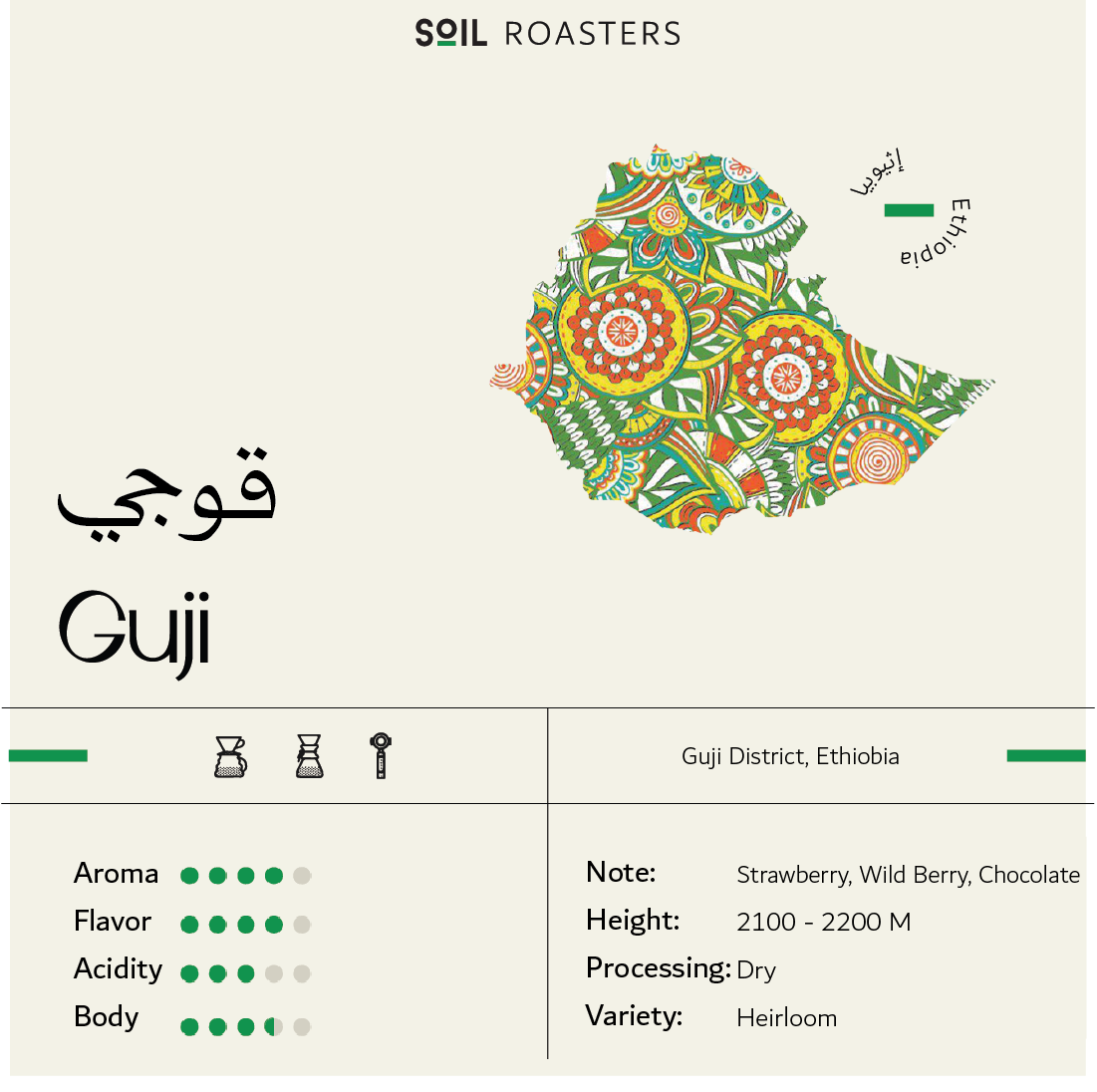 اثيوبيا قوجي - سويل | GUJI - SOIL